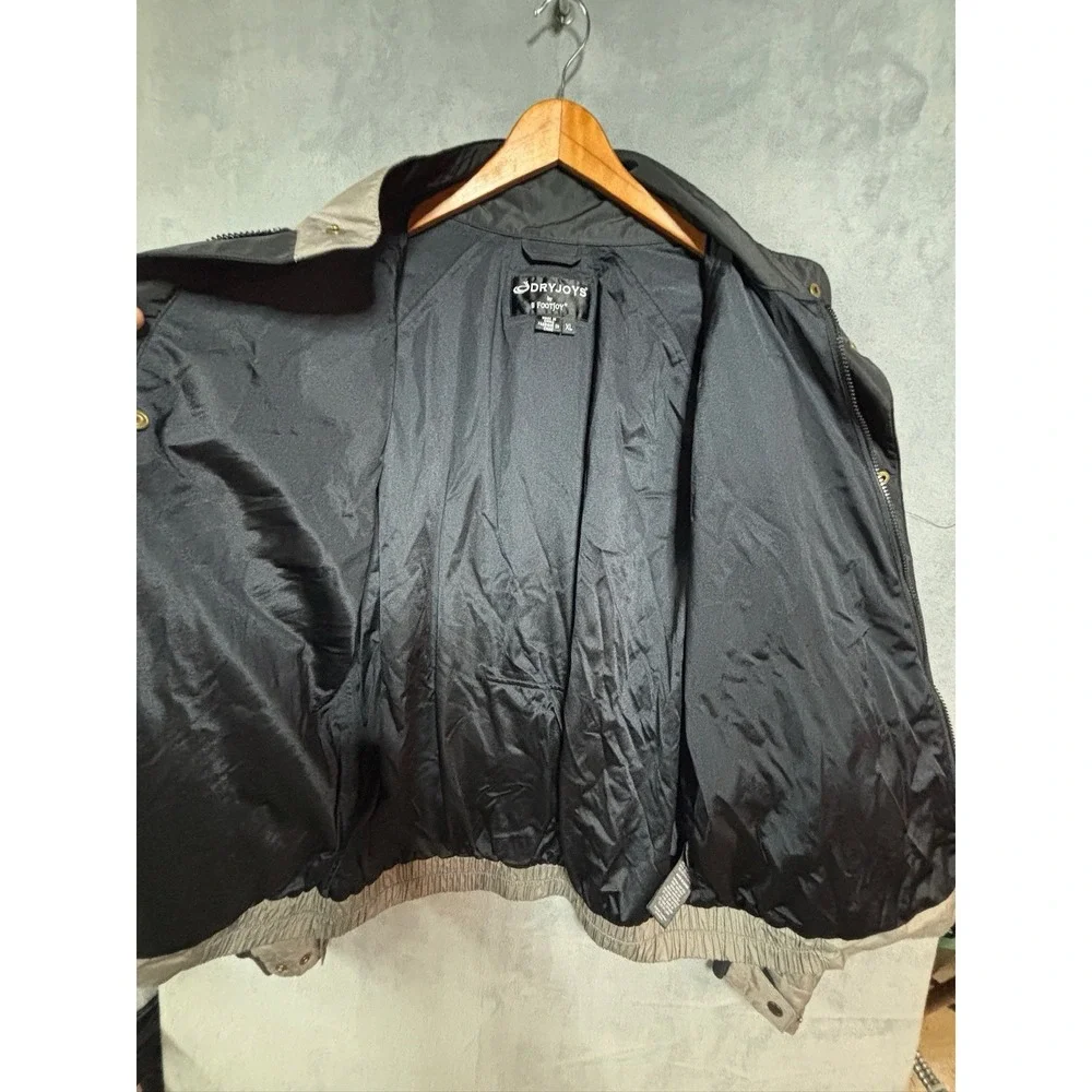 FootJoy Dry Joys XL Black Gray Windbreaker Rain Golf Jacket